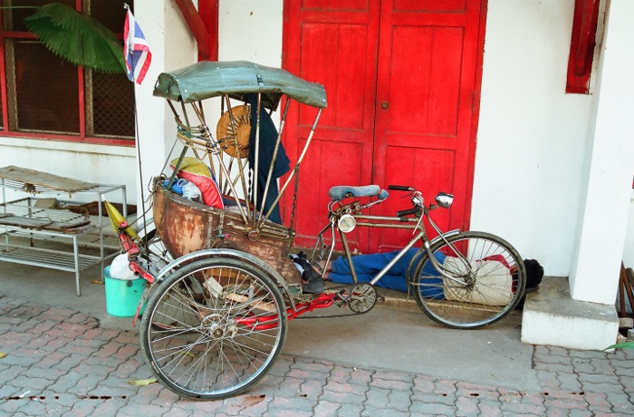 Photo d'un rickshaw.
